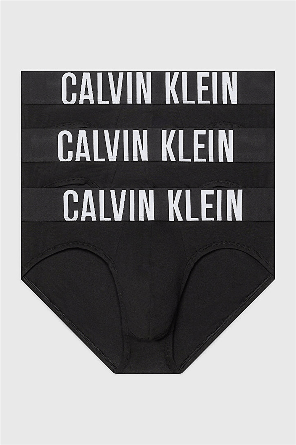 Calvin Klein Hip Brief 3Pk Erkek 3lü Boxer Siyah