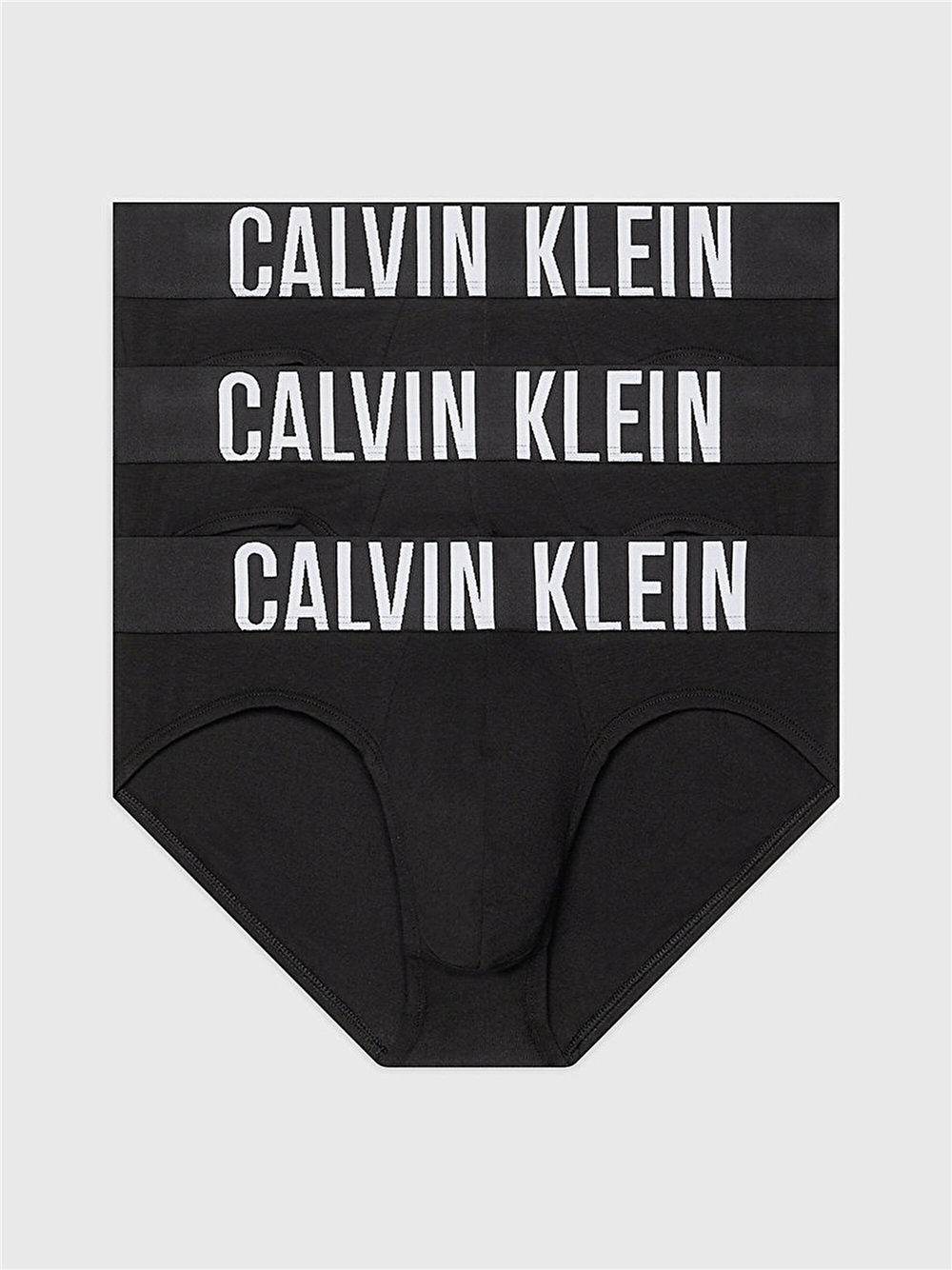 Calvin Klein Hip Brief 3Pk Erkek 3lü Boxer Siyah
