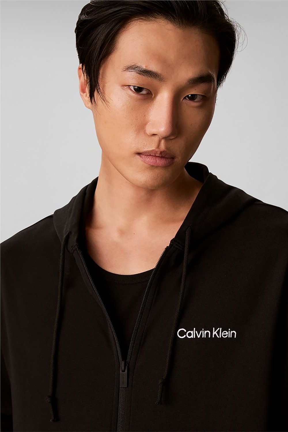 Calvin Klein Icon Essnl L/S Full Zıp Hoodıe Erkek Pijama Üstü Siyah