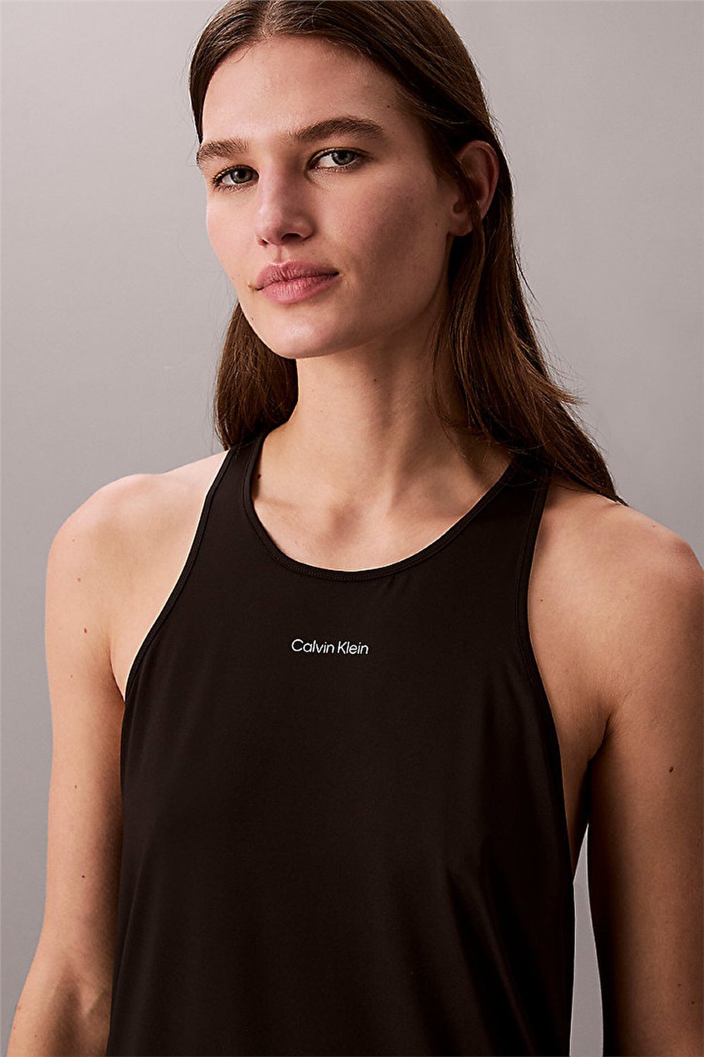 Calvin Klein Icon Sport Actıve Tank Kadın Kolsuz T-Shirt Siyah