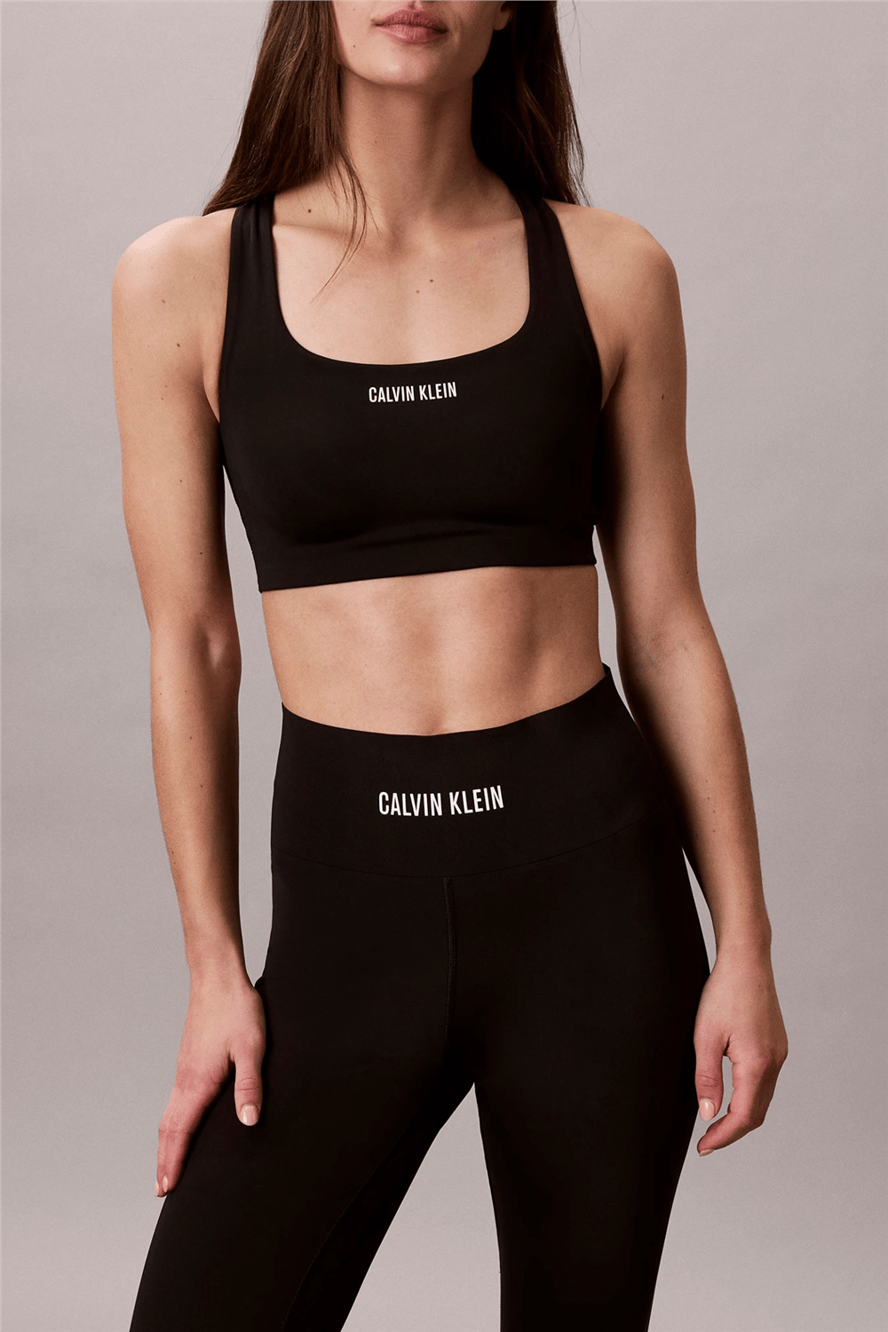 Calvin Klein Intense Power Medium Support Bra Kadın Sporcu Sütyen Siyah