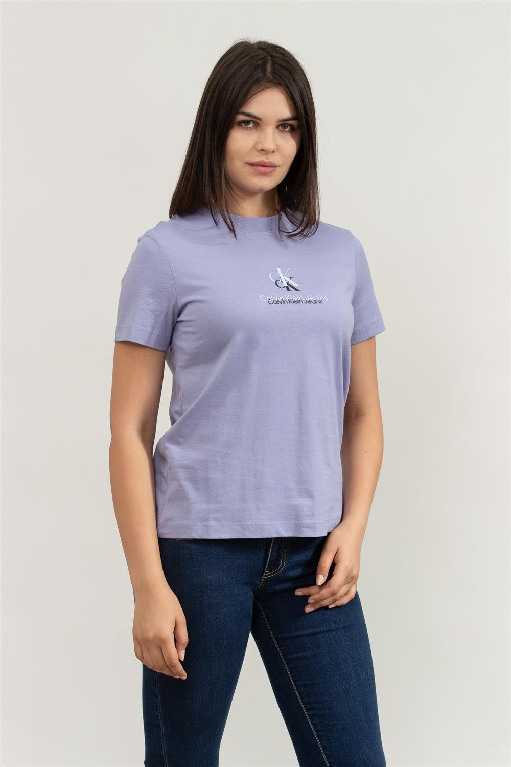 Calvin Klein Kadın Bisiklet Yaka T-Shirt