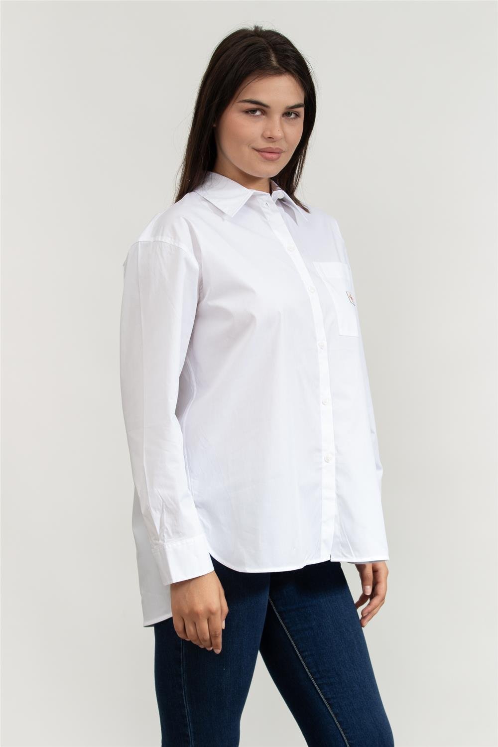 Calvin Klein Poplin Relaxed Shirt Kadın Gömlek