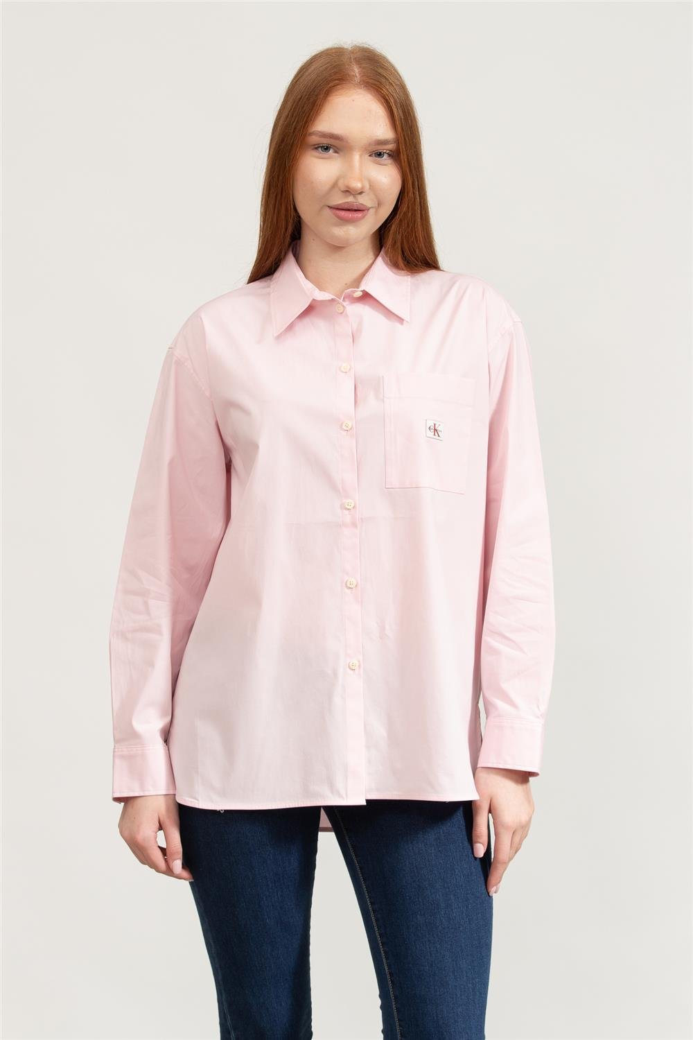 Calvin Klein Poplin Relaxed Shirt Kadın Gömlek