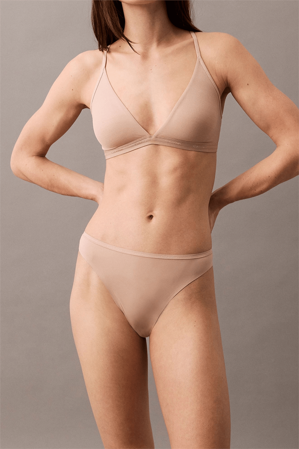 Calvin Klein Kadın Külot Kahverengi