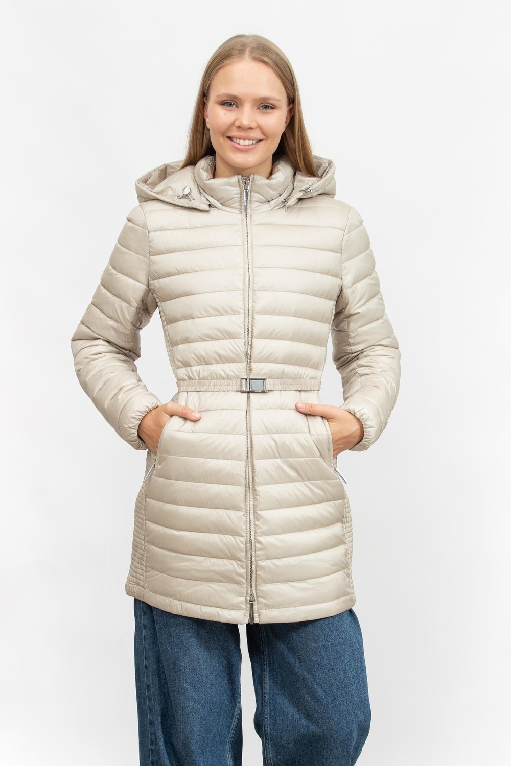 Calvin Klein Kadın Mont Bej