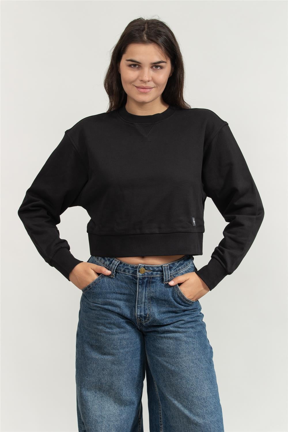 Calvin Klein Kadın Bisiklet Yaka Sweatshirt