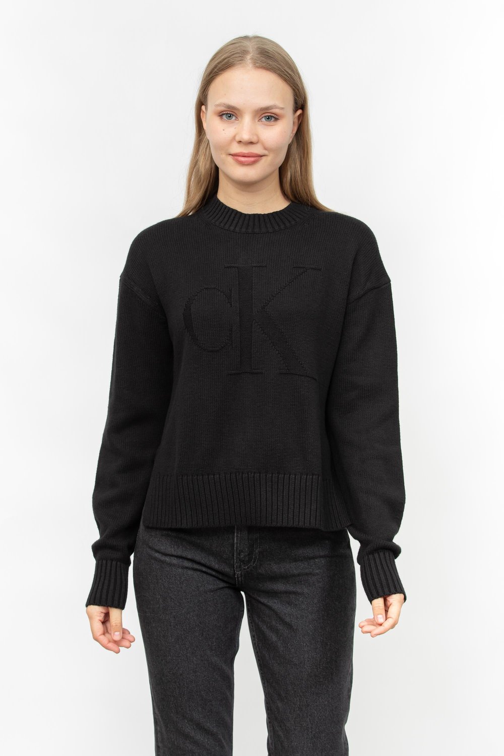 Calvin Klein Kadın Triko Siyah