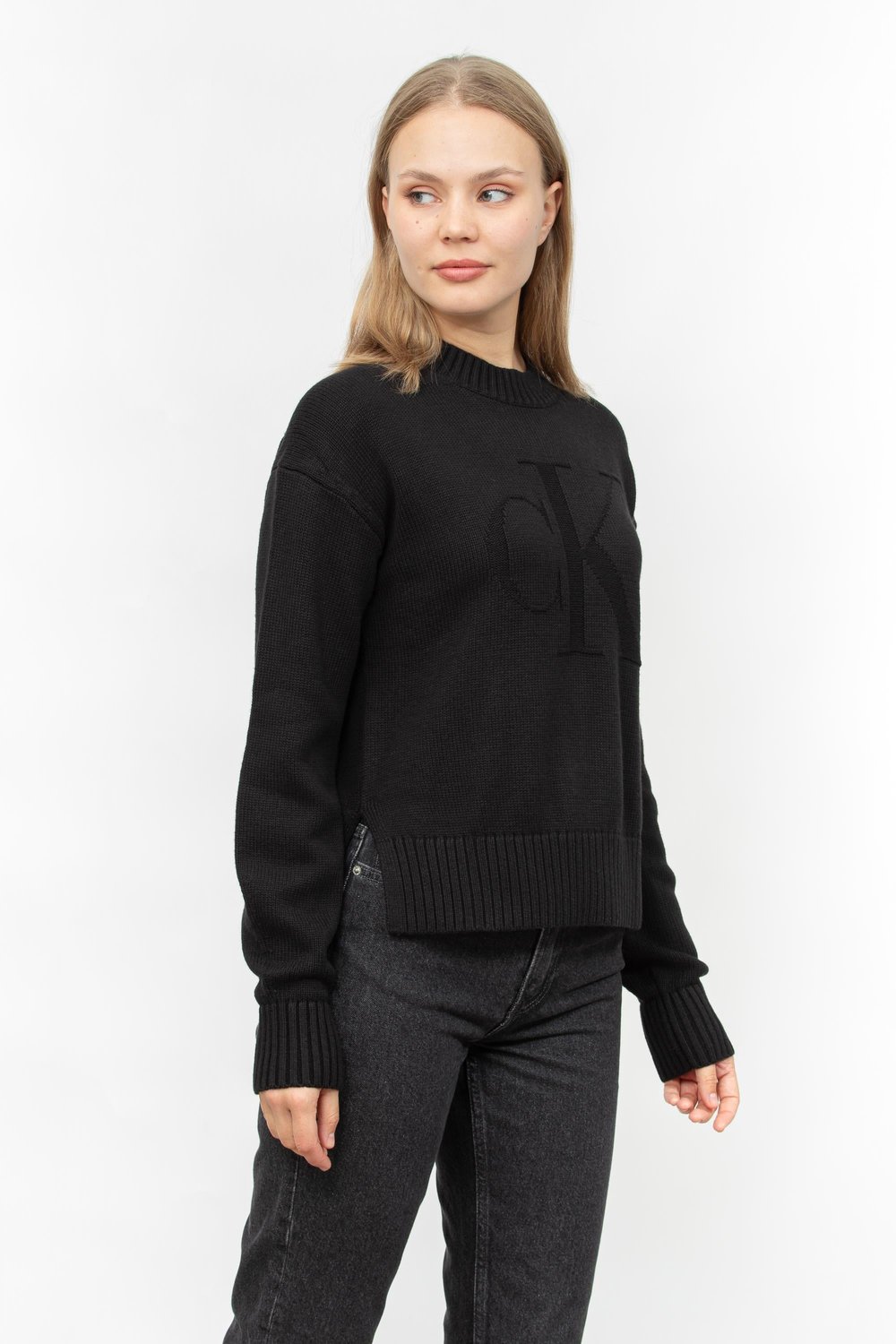 Calvin Klein Kadın Triko Siyah