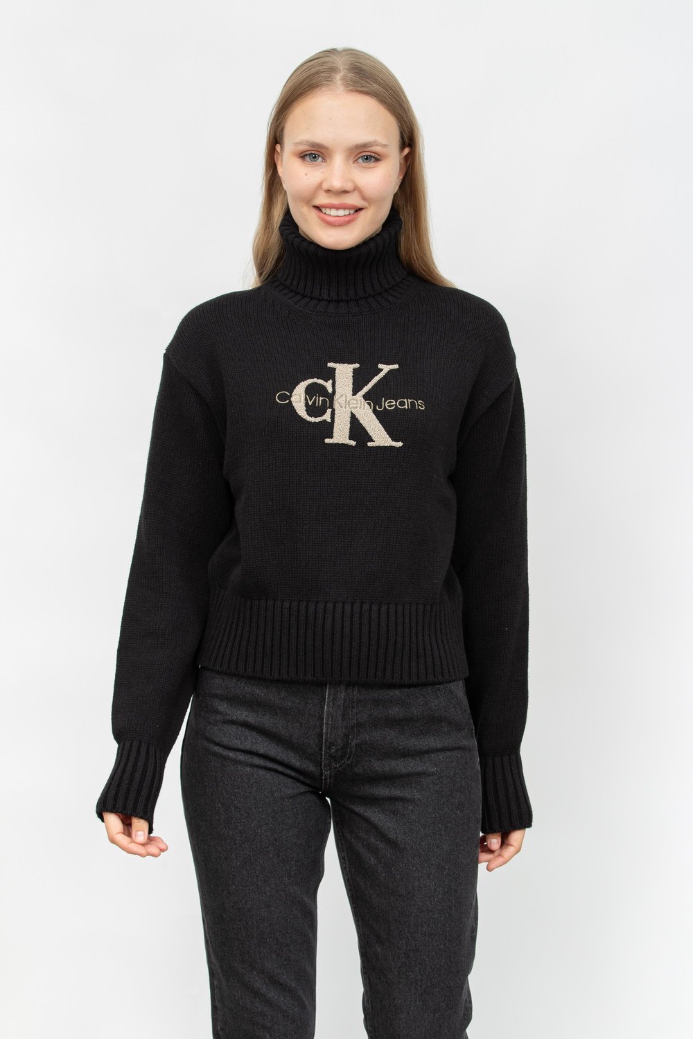 Calvin Klein Kadın Triko Siyah