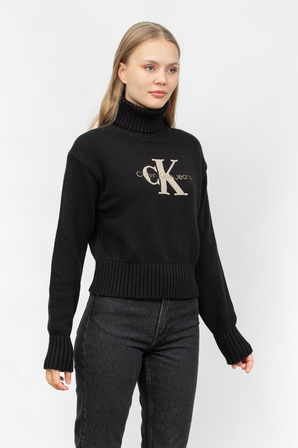Calvin Klein Kadın Triko Siyah