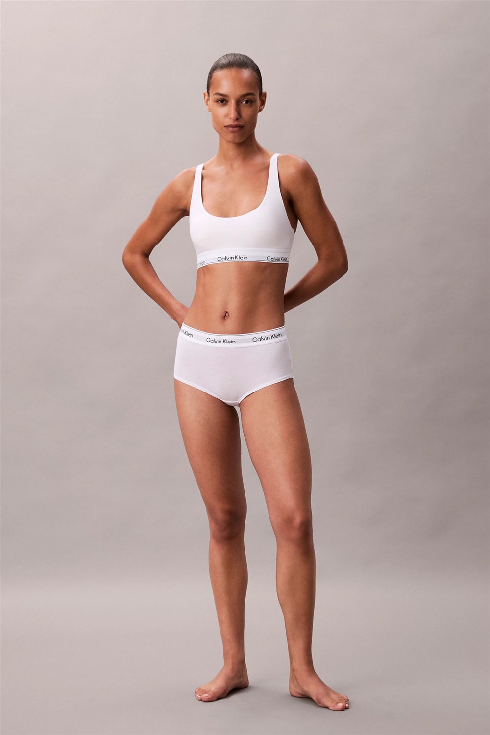 Calvin Klein Lightly Lined Bralette Kadın Sütyen Beyaz