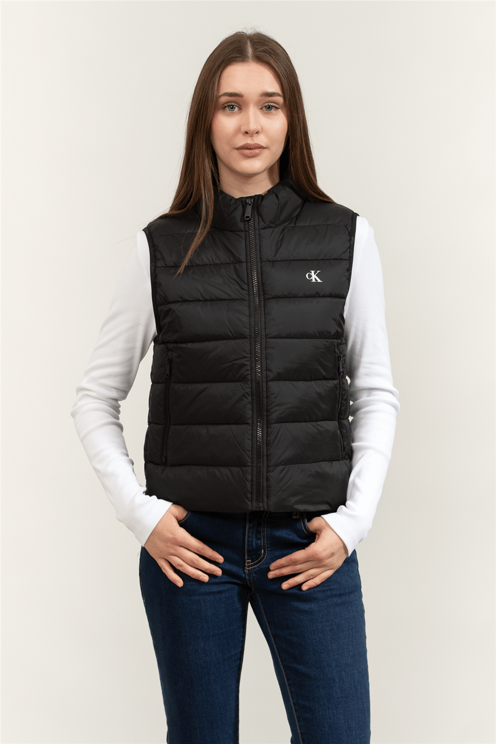 Calvin Klein Lightweight Quilted Vest Packabl Kadın Şişme Yelek