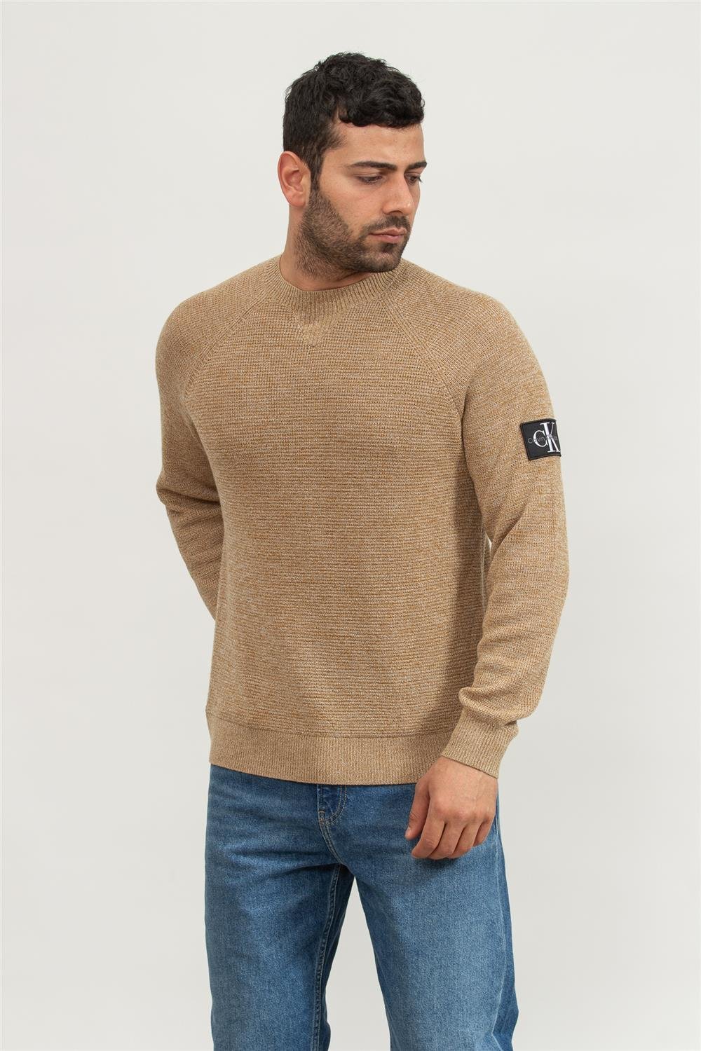 Calvin Klein Logo Erkek Triko