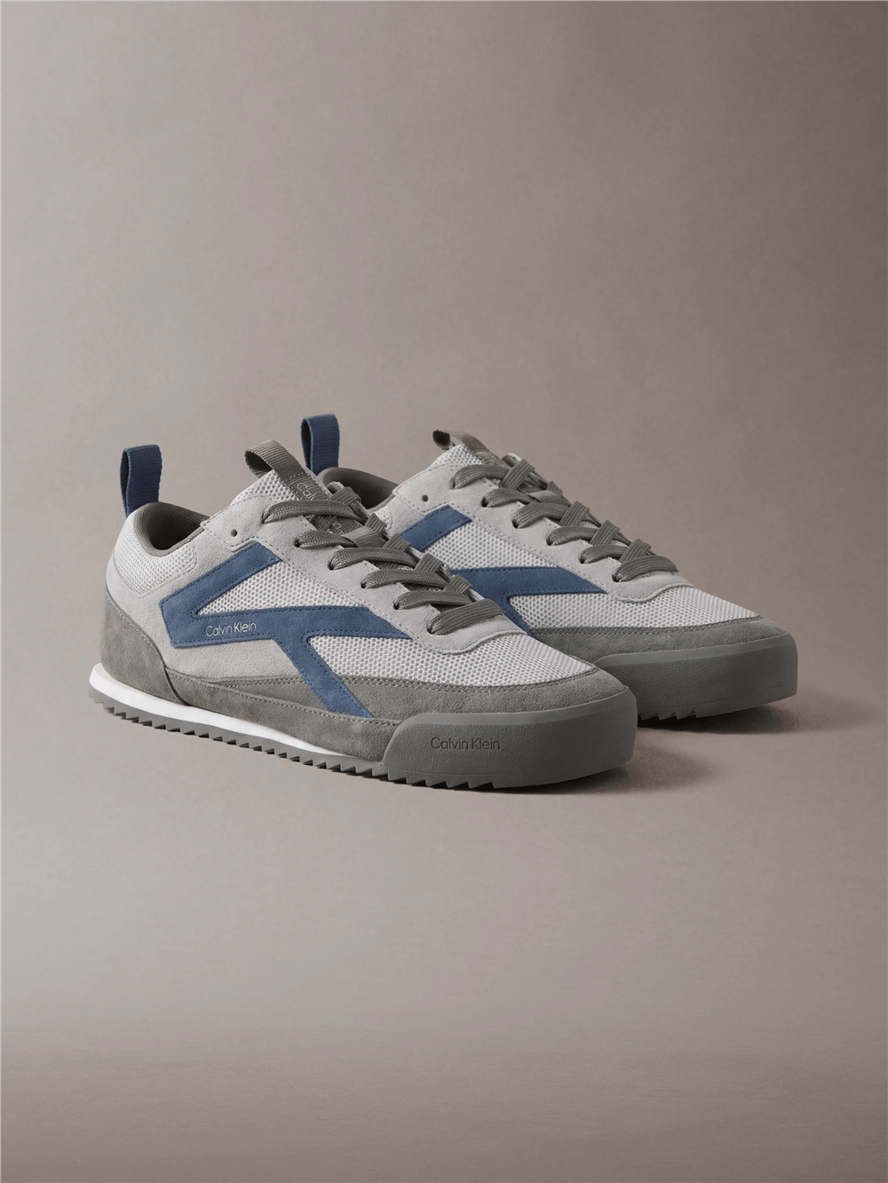 Calvin Klein Low Pro Runner Mix Mat Erkek Sneaker Gri