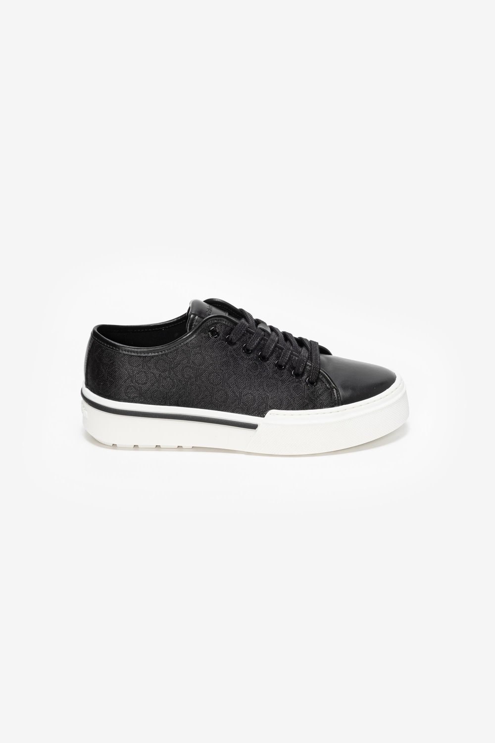 Calvin Klein Low Top Lace Up Jaq Mono Erkek Sneaker Siyah