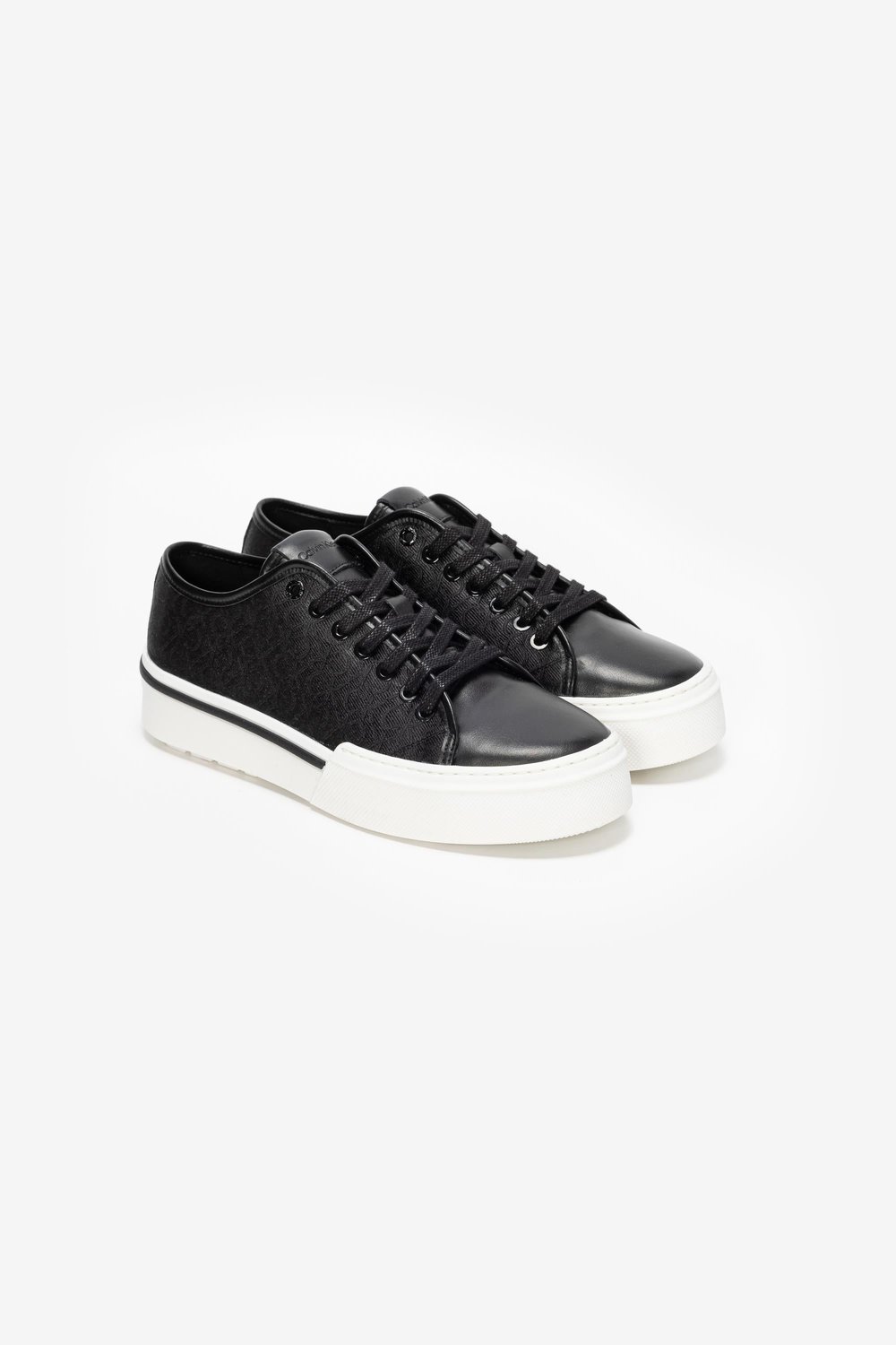 Calvin Klein Low Top Lace Up Jaq Mono Erkek Sneaker Siyah