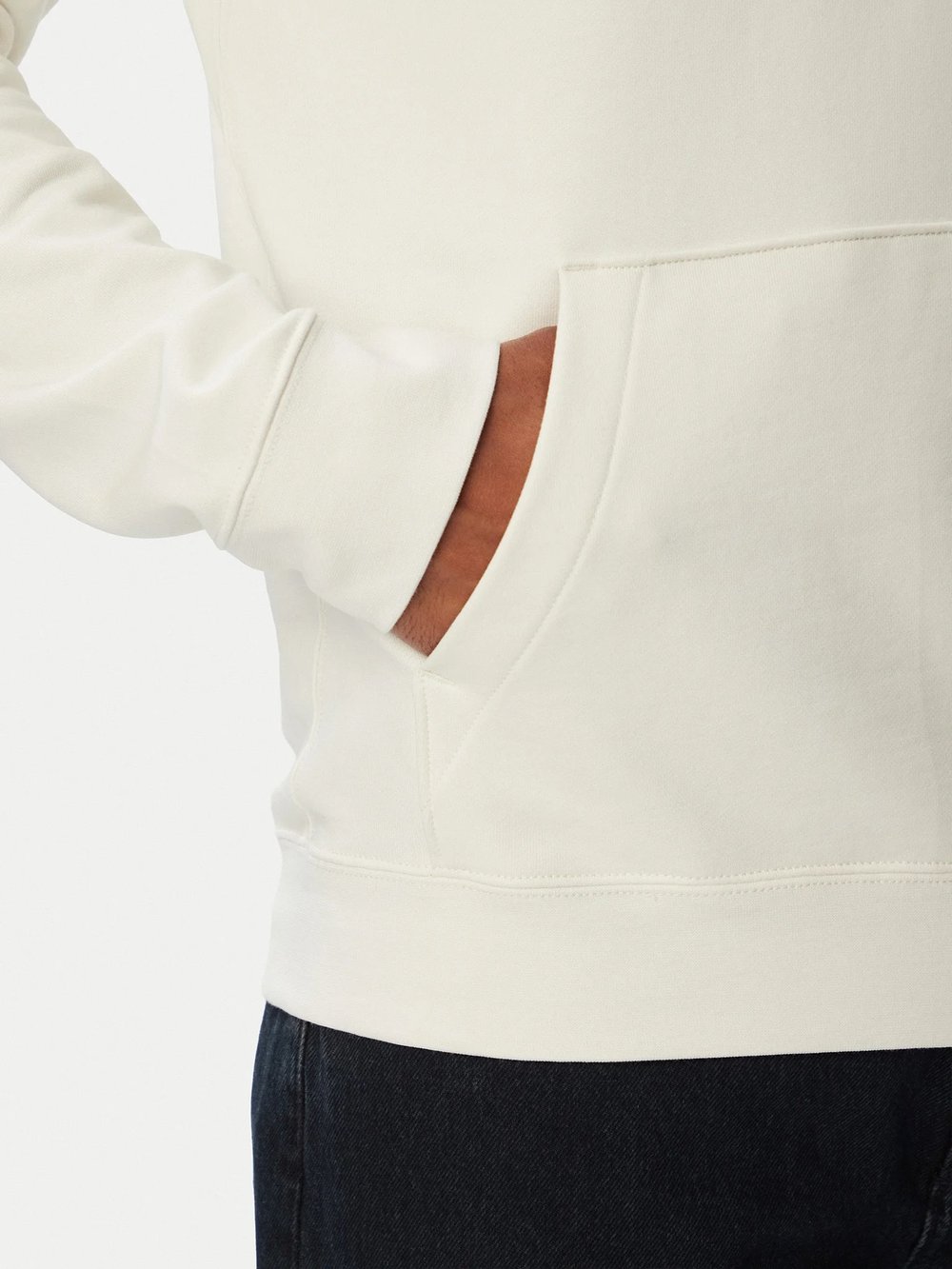 Calvin Klein Ls Cl 350Terry Script Hoodie Erkek Kapüşonlu Sweatshirt Beyaz
