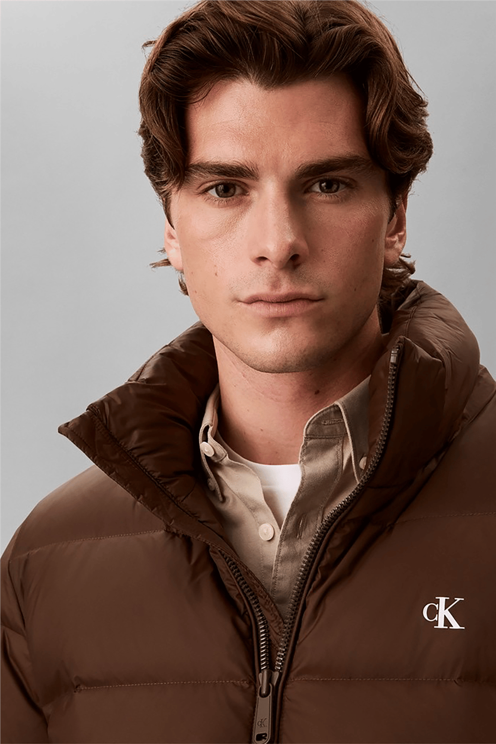 Calvin Klein Ls Nyln Zp Off Hod Down Pufr Jkt Erkek Şişme Mont