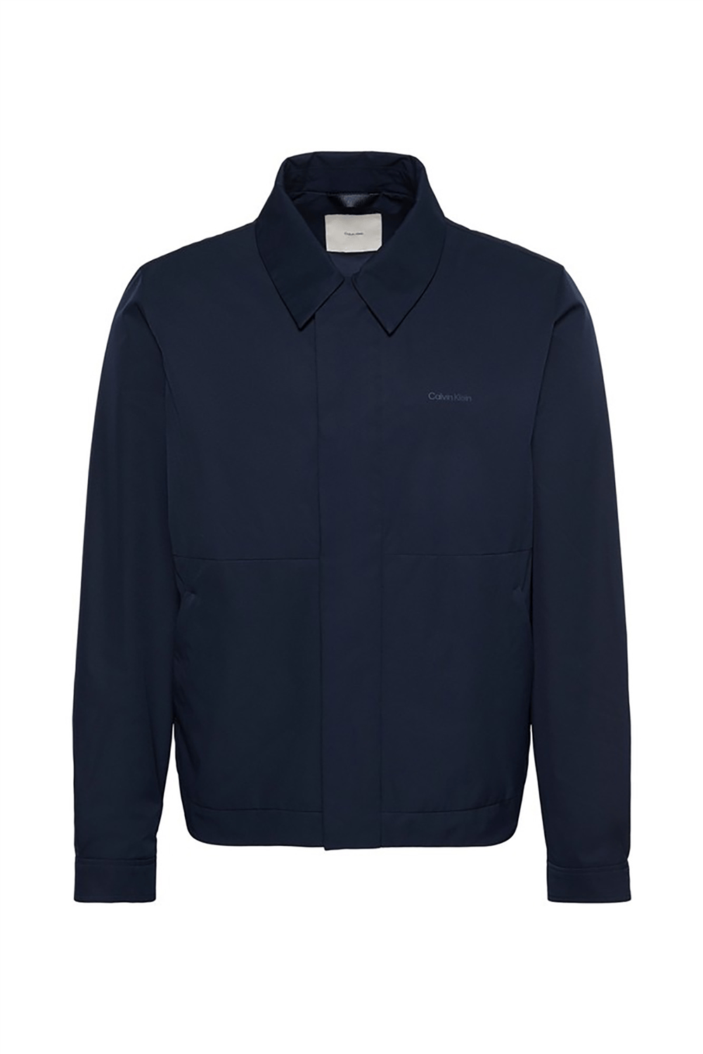 Calvin Klein Ls Nylon Pointed Collar Blouson Erkek Mont Lacivert