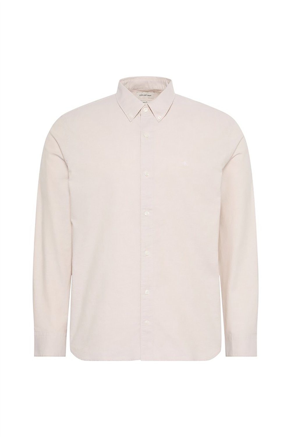 Calvin Klein LS Solid Oxford Classic Shirt Erkek Gömlek Beyaz