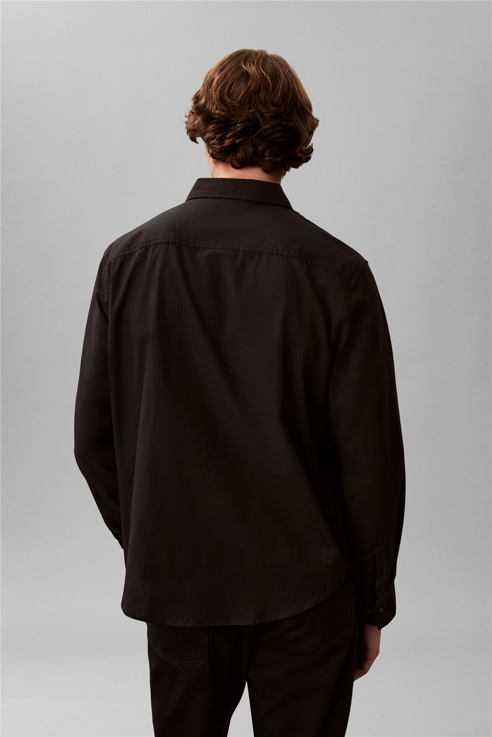 Calvin Klein LS Solid Oxford Classic Shirt Erkek Gömlek
