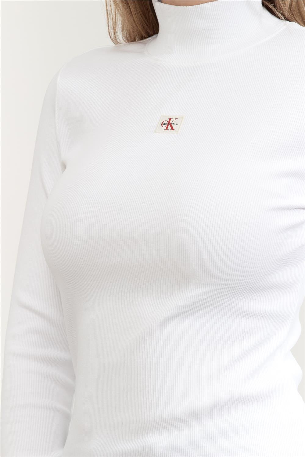 Calvin Klein Ls Woven Label Kadın Gömlek