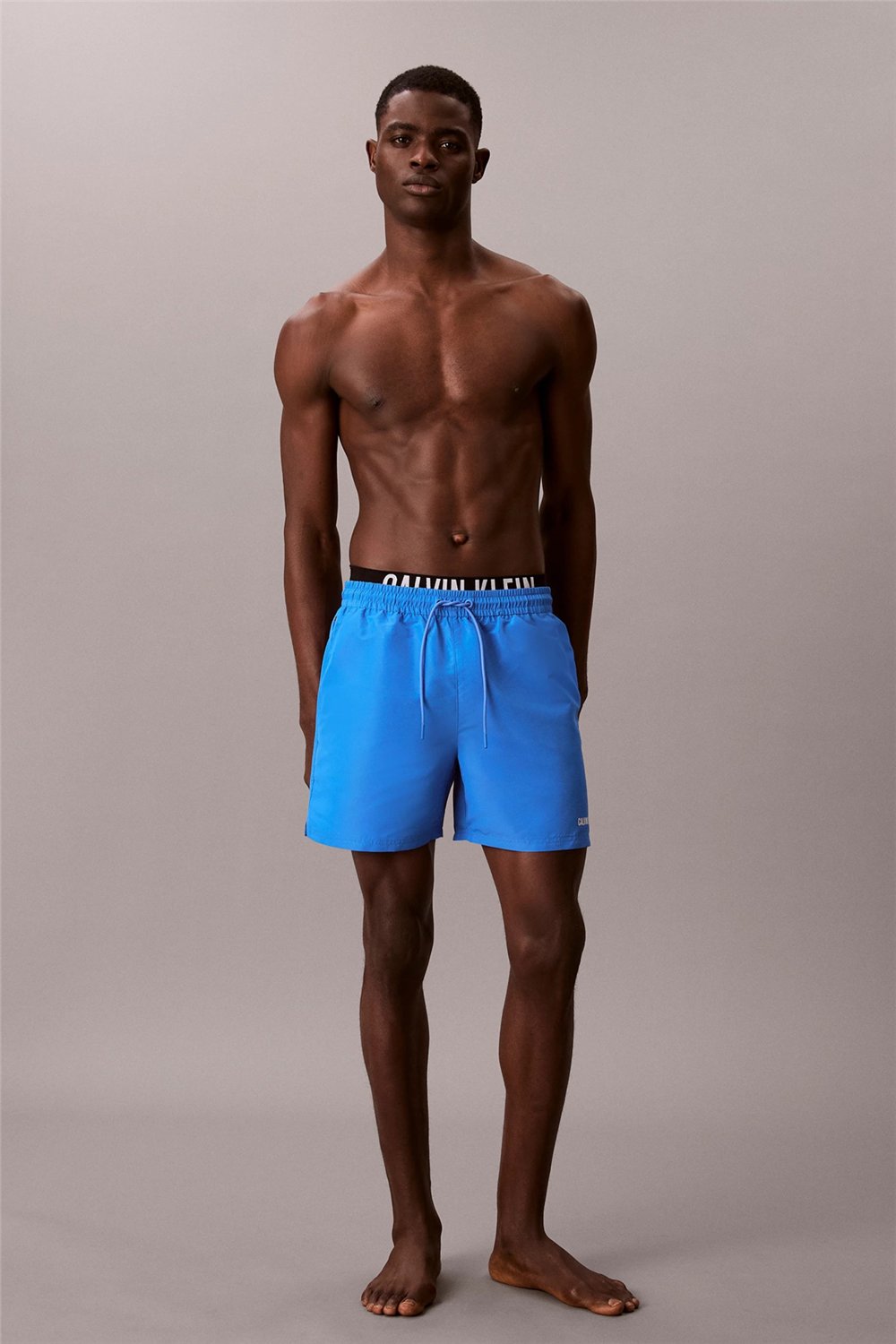 Calvin Klein Medium Drawstring Bo Erkek Şort Mayo Mavi