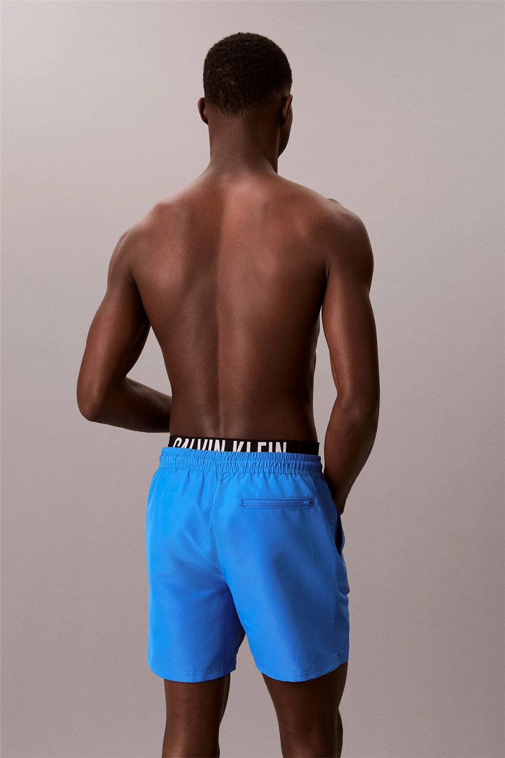 Calvin Klein Medium Drawstring Bo Erkek Şort Mayo Mavi