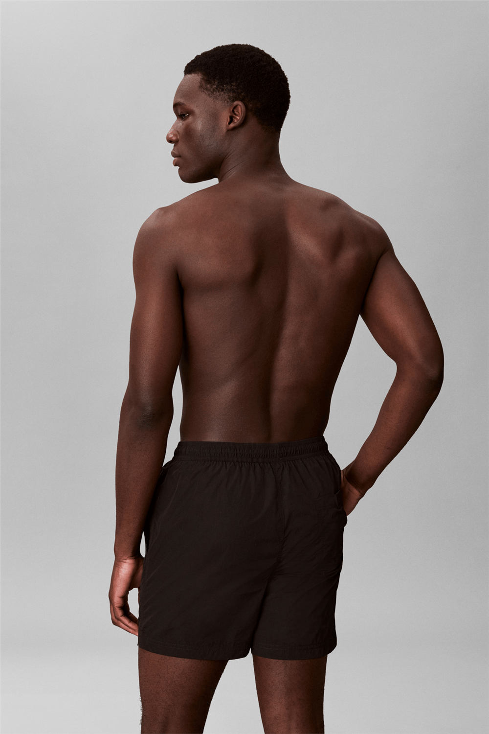 Calvin Klein Medium Drawstring Erkek Şort Mayo Siyah