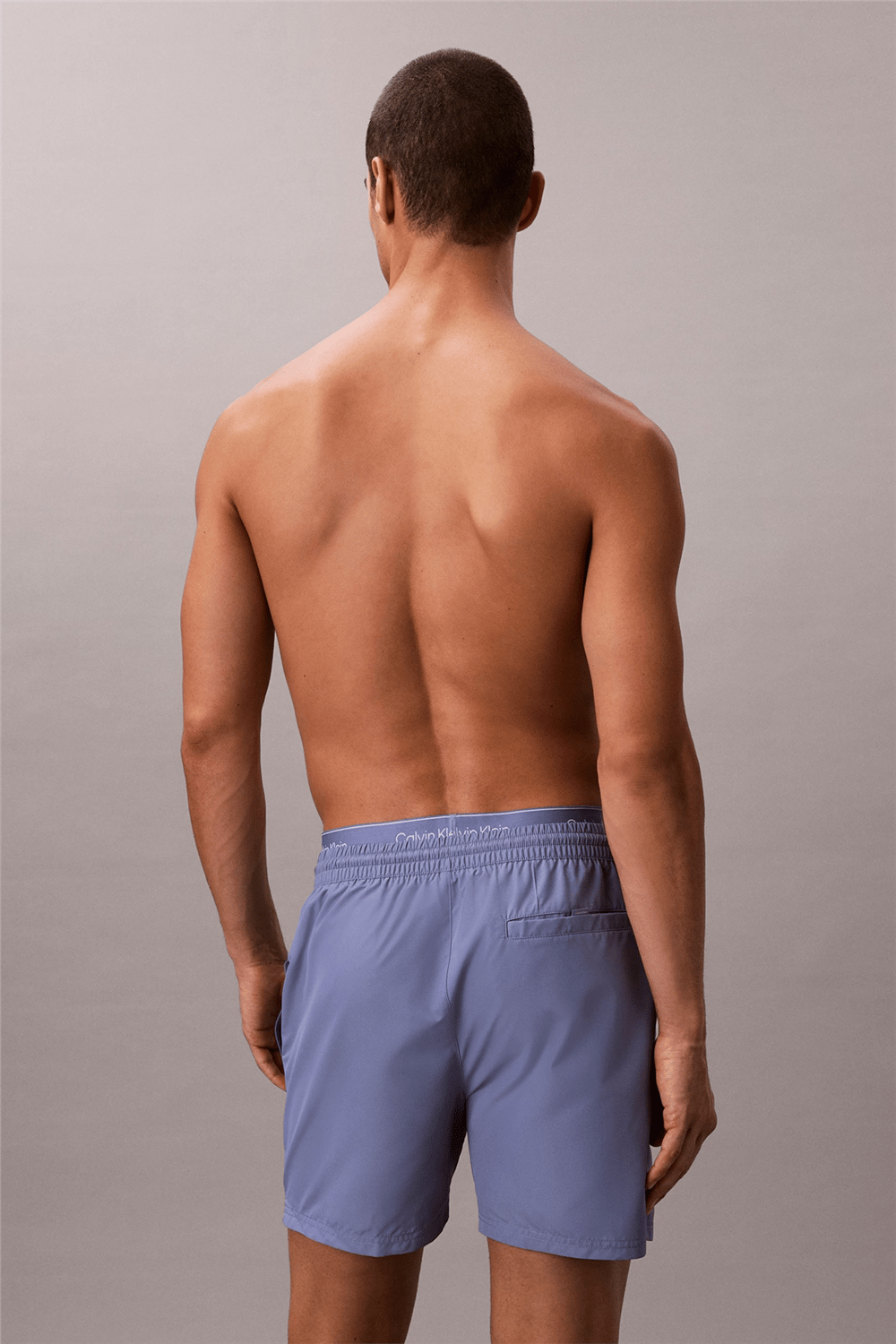 Calvin Klein Medium Drawstring Erkek Şort Mayo Mavi
