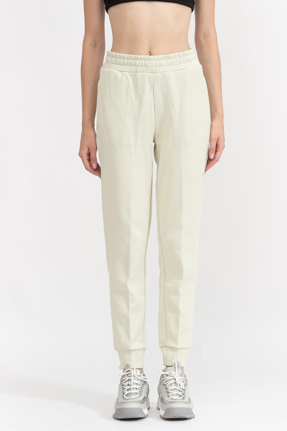 Calvin Klein Micro Logo Ess Slim Kadın Eşofman Altı Bej