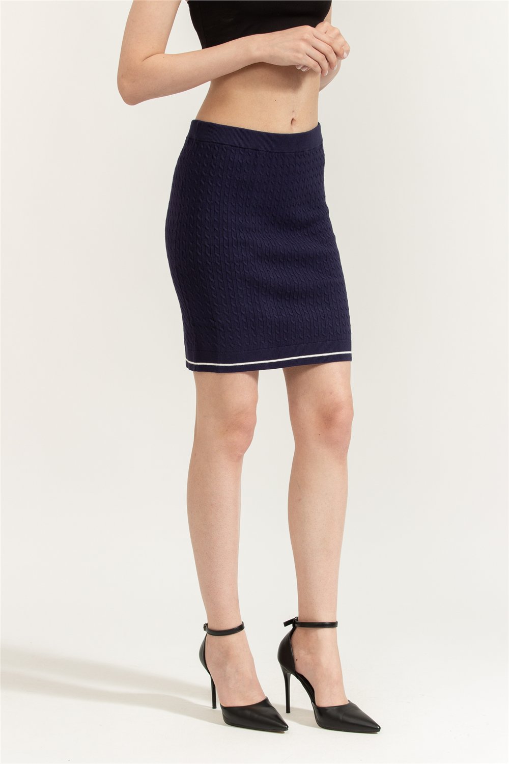 Calvin Klein Microcable Mini Skir Kadın Etek