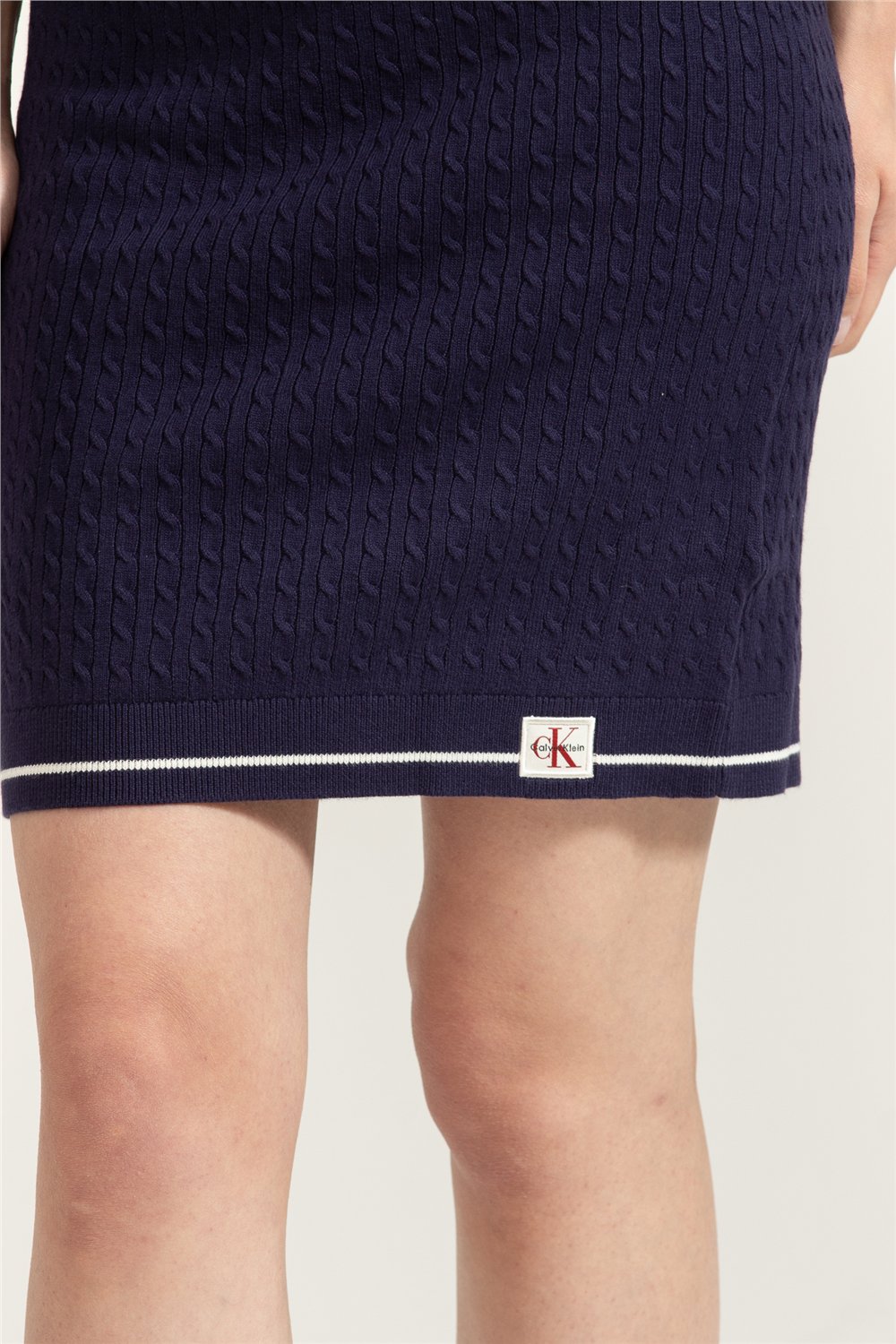 Calvin Klein Microcable Mini Skir Kadın Etek