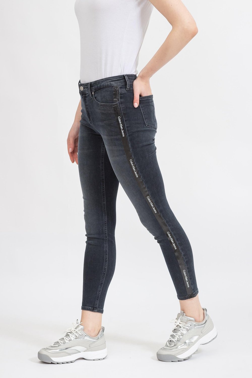 Calvin Klein Mid Rise Skinny Ankle Kadın Jean Pantolon Lacivert
