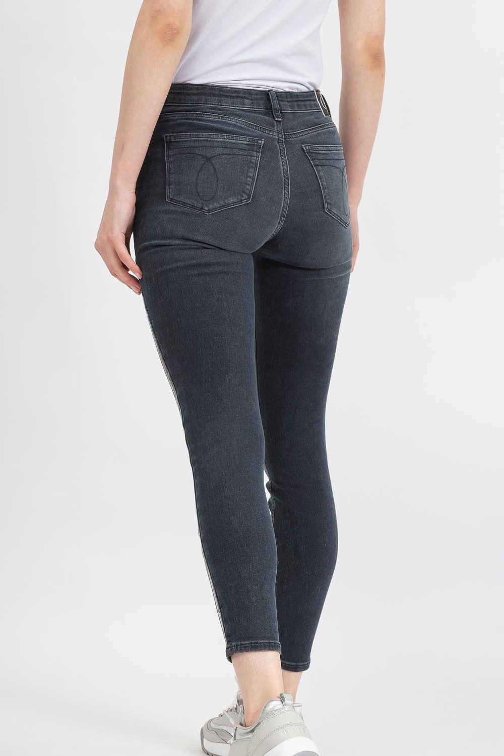 Calvin Klein Mid Rise Skinny Ankle Kadın Jean Pantolon Lacivert