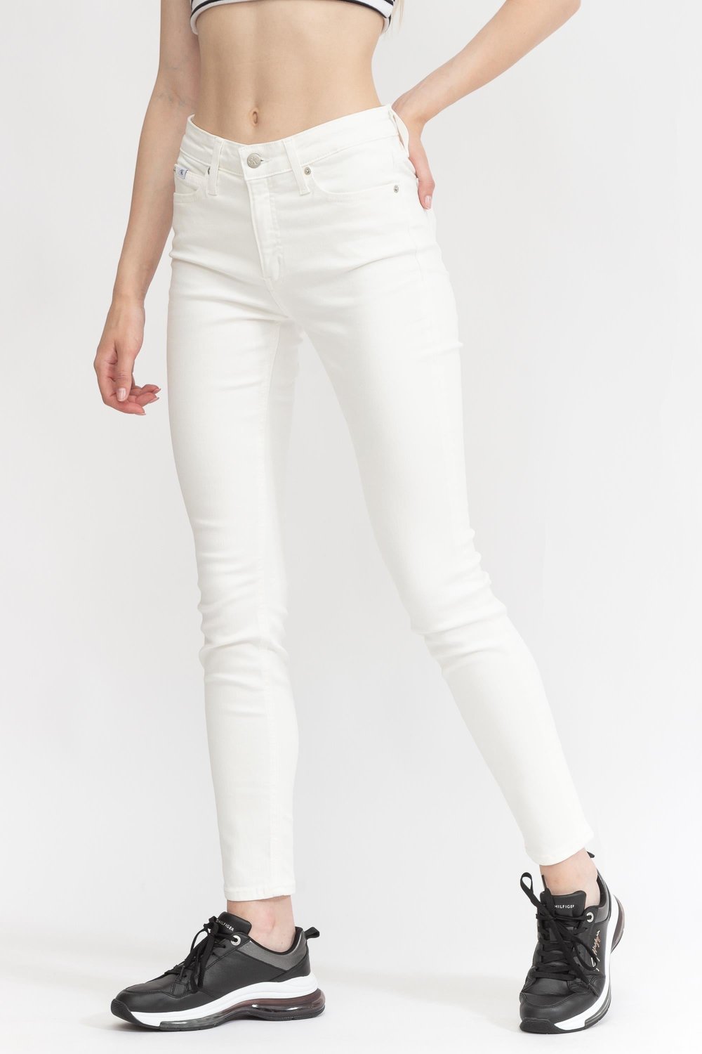 Calvin Klein Mid Rise Skinny Kadın Jean Pantolon Lacivert