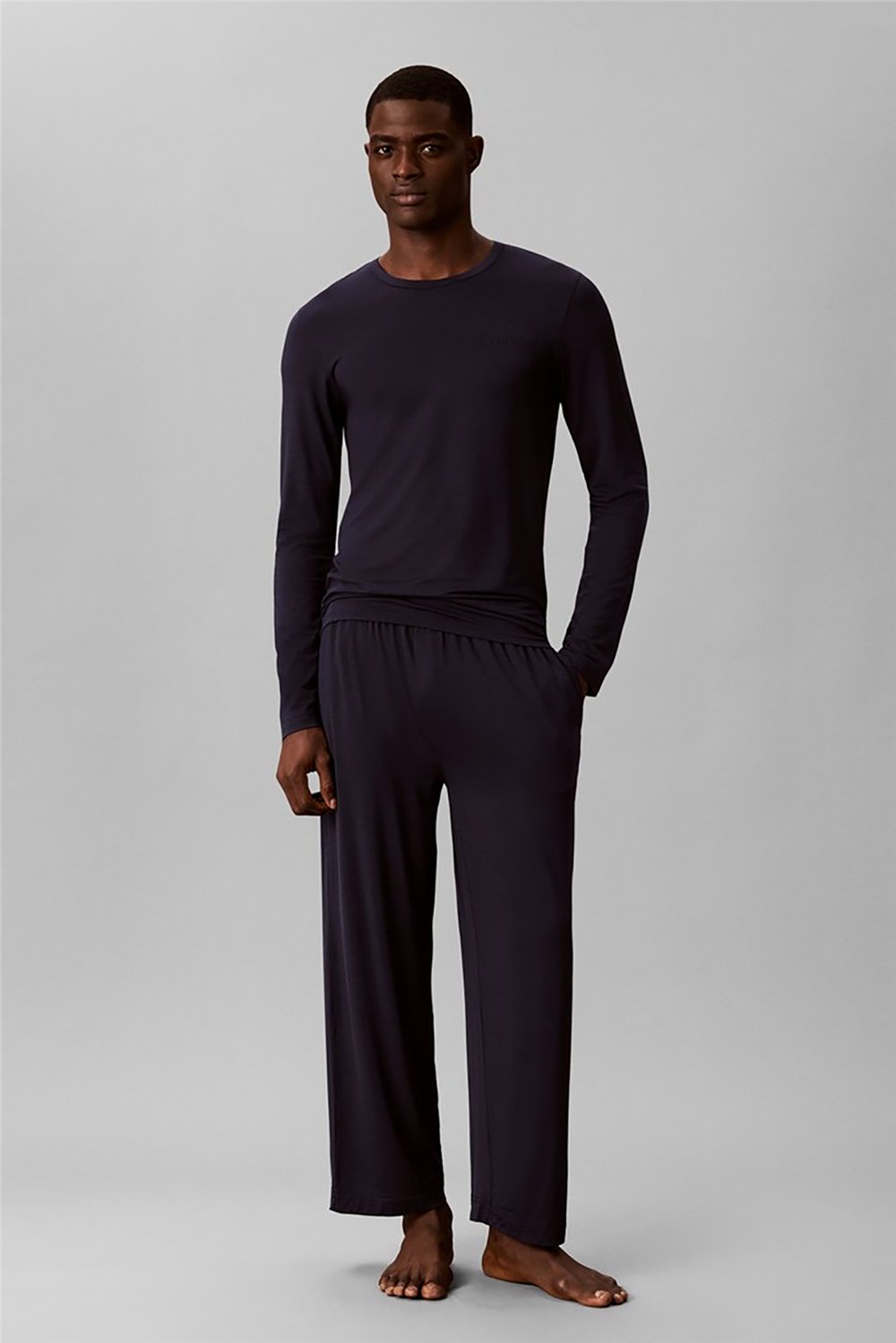 Calvin Klein Modal L/S Pant Set Erkek Pijama Takımı Çok Renkli