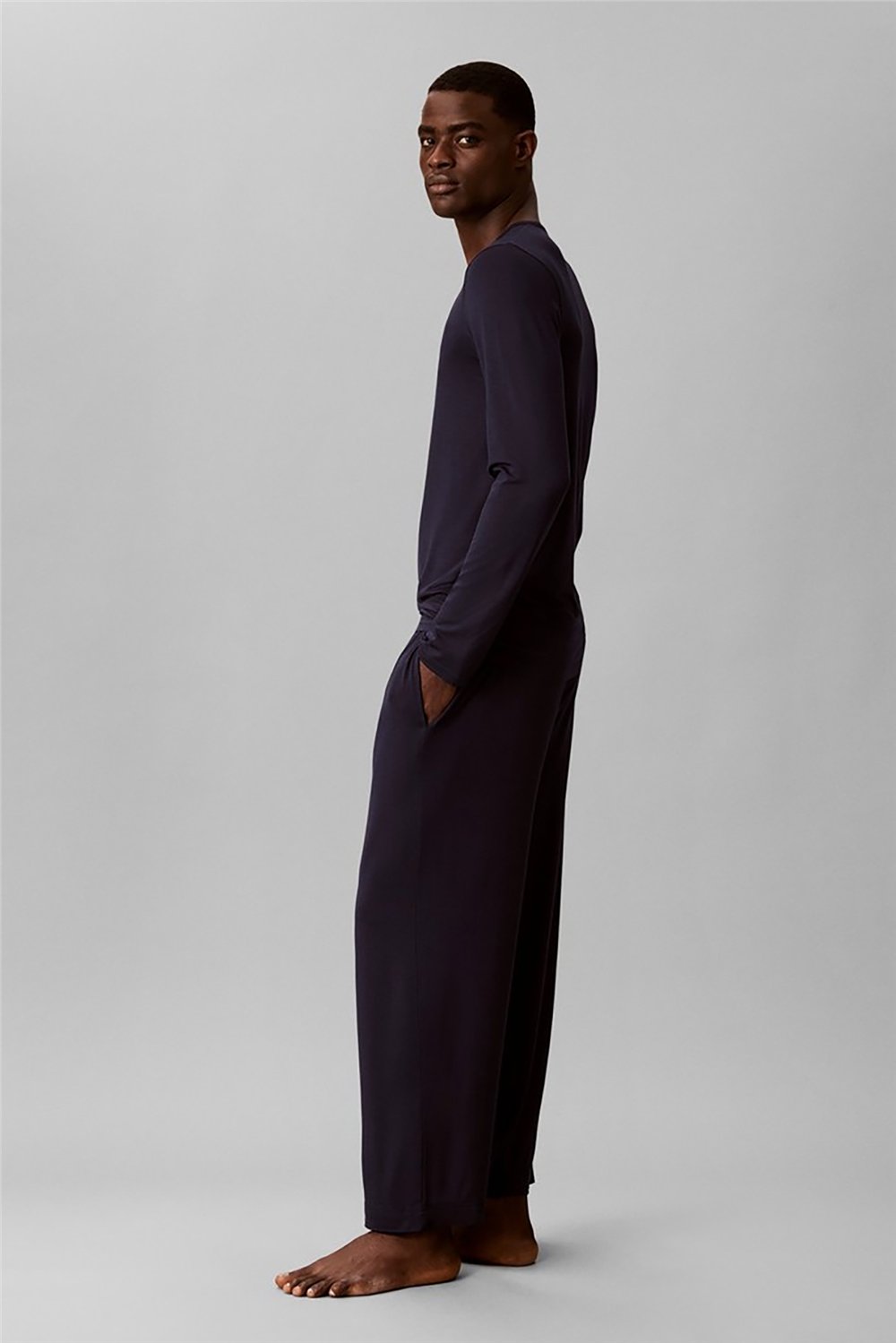Calvin Klein Modal L/S Pant Set Erkek Pijama Takımı Çok Renkli