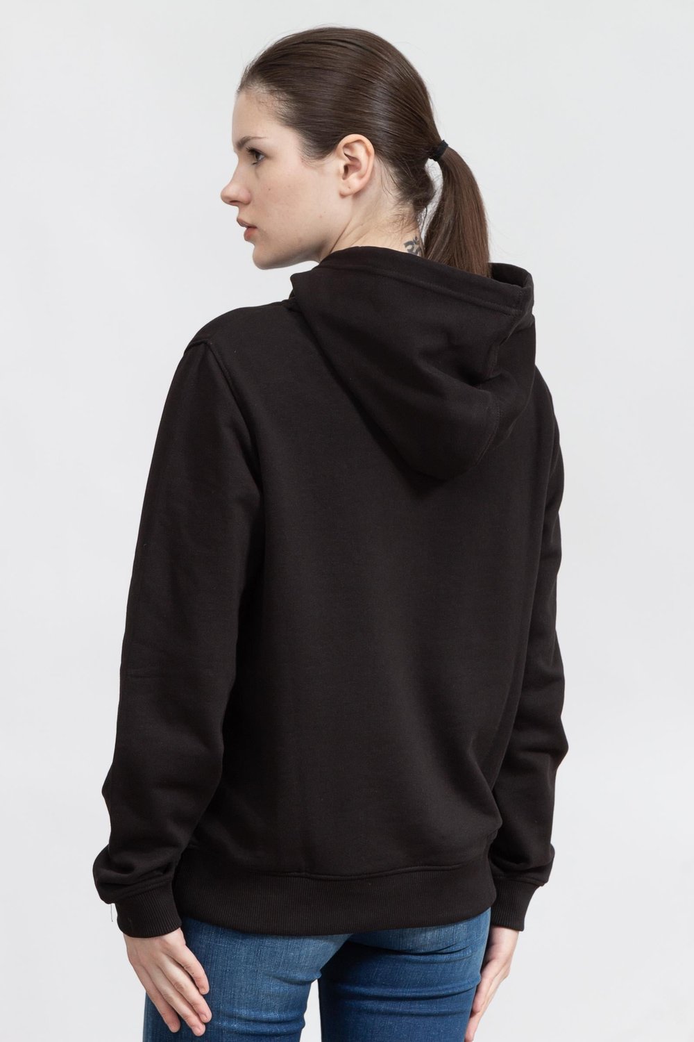 Calvin Klein Modern Essentials Kadın Kapüşonlu Sweatshirt Siyah