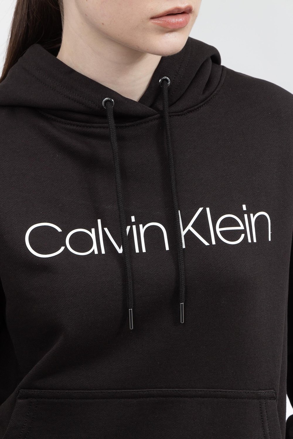 Calvin Klein Modern Essentials Kadın Kapüşonlu Sweatshirt Siyah
