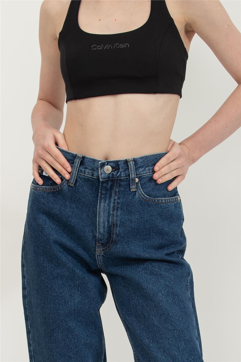 Calvin Klein Mom Kadın Jean Pantolon Lacivert