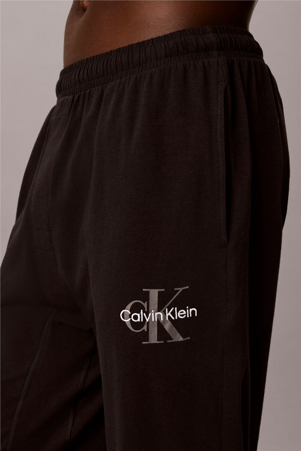 Calvin Klein Monogram Sleep Jogge Erkek Pijama Altı Siyah