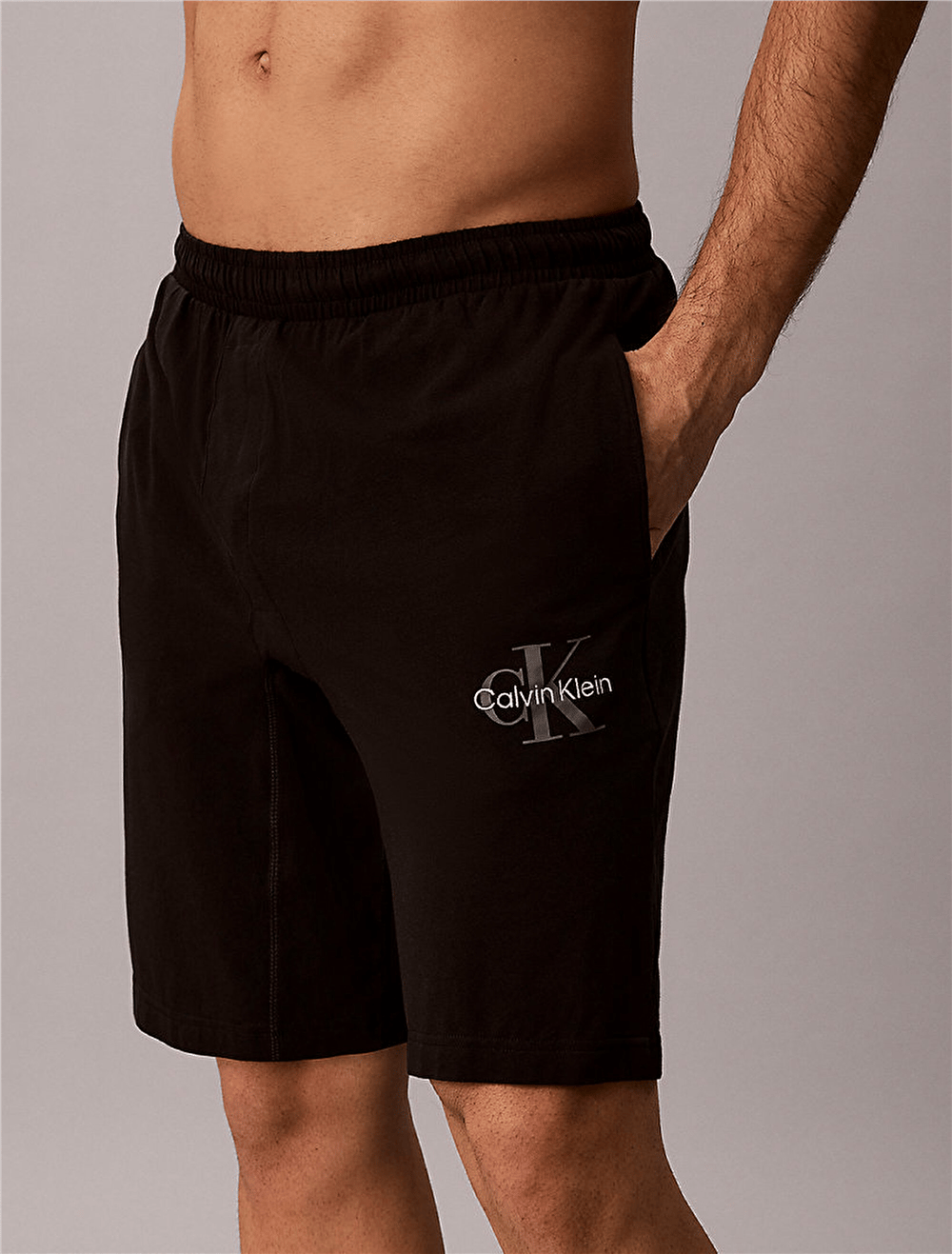 Calvin Klein Monogram Sleep Short Erkek Pijama Altı Siyah