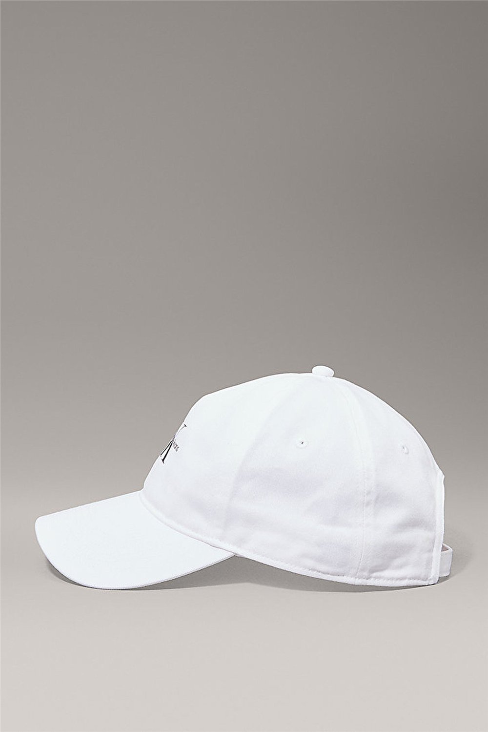 Calvin Klein Monologo Printed Baseball Cap Erkek Baseball Şapka Beyaz