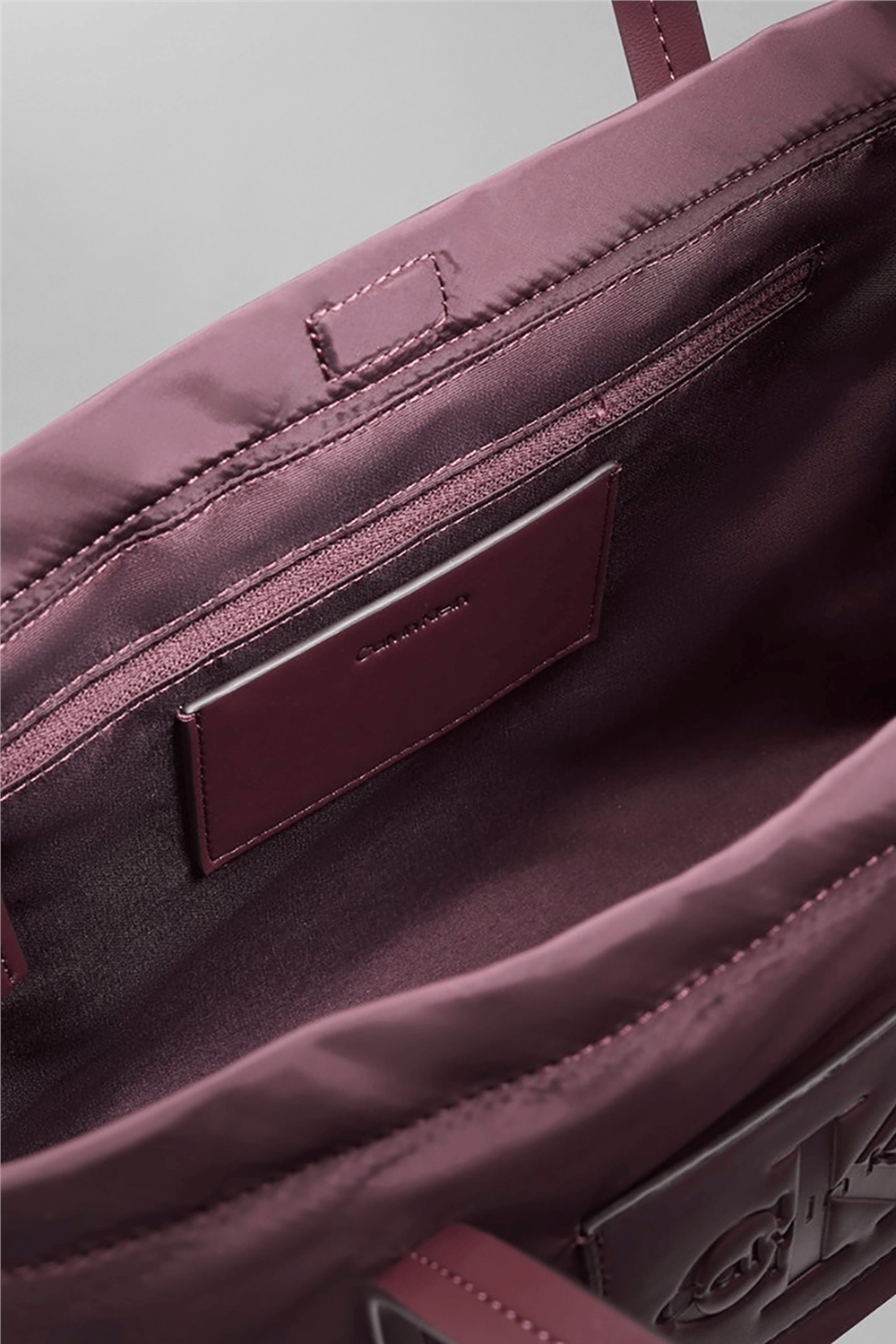 Calvin Klein Nylon Small Tote Crossbody Kadın Mini Omuz Çantası Siyah