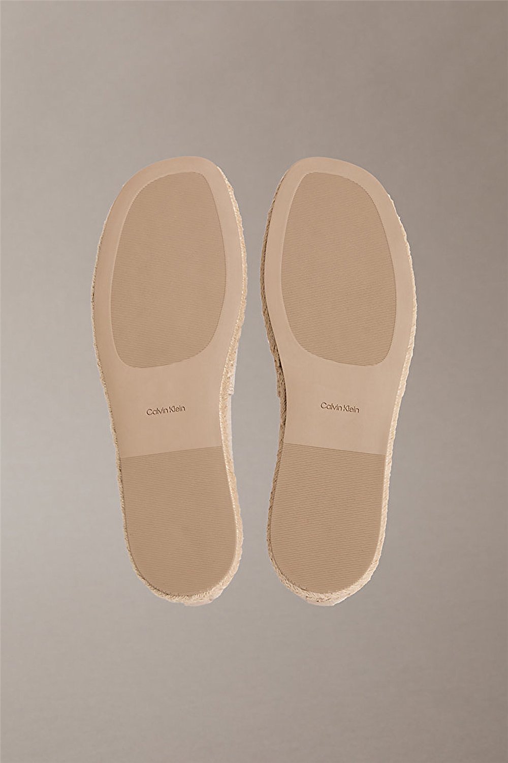 Calvin Klein Oblique Espadrille A Kadın Espadril Bej