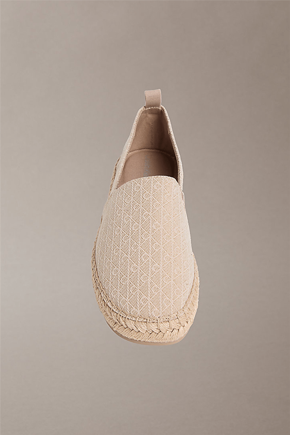 Calvin Klein Oblique Espadrille A Kadın Espadril Bej