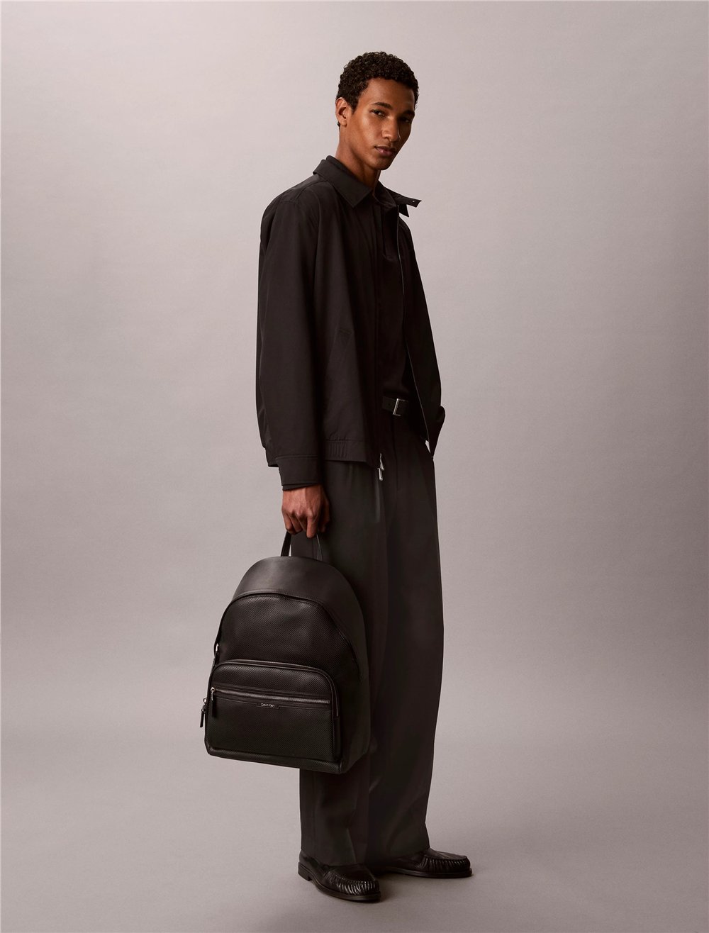 Calvin Klein Perforated Backpack Erkek Sırt Çantası Siyah
