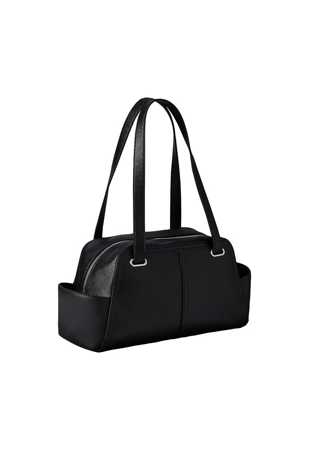 Calvin Klein Pockets Monologo Shoulder Bag Kadın Mini Omuz Çantası Siyah